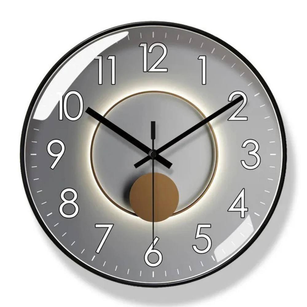 Simple Modern Wall Clock, Quiet Quartz Movement