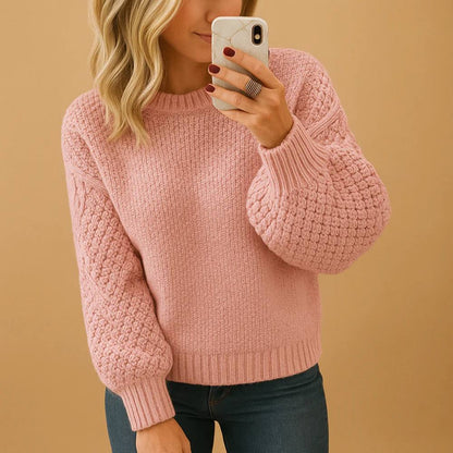 Cozy Women's Winter Sweater, Soft and Fitted