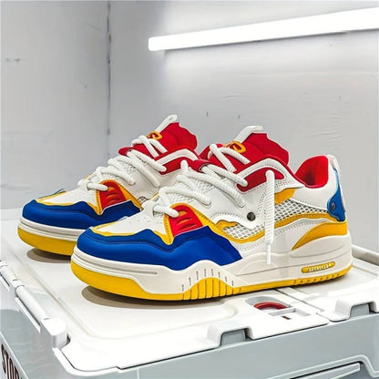 Men's Bold Sneakers, Thick Sole Athletic Casual Shoes