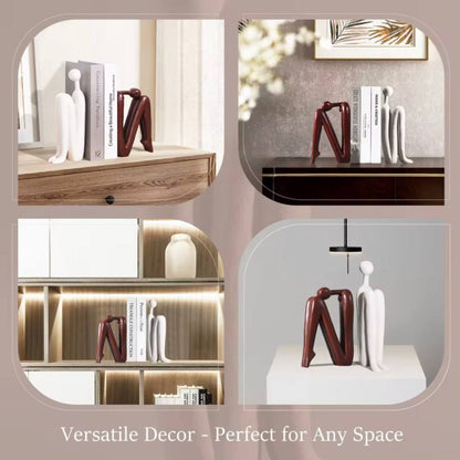 Decorative Polyresin Book Ends for Home Office Use