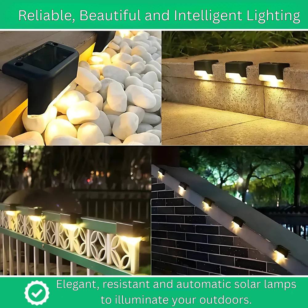 Energy Efficient Outdoor Solar Lights, Waterproof and Auto