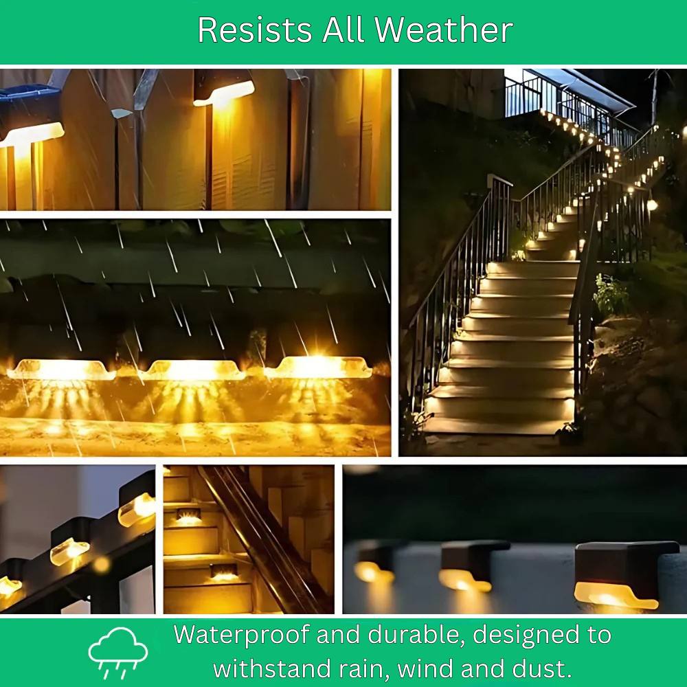 Energy Efficient Outdoor Solar Lights, Waterproof and Auto