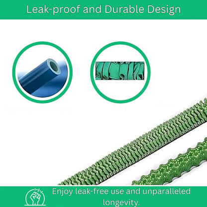 Flexible Water Hose with 10 Spray Settings and Leak Proof Design
