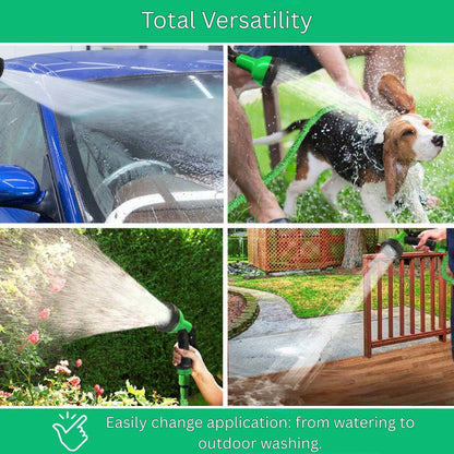 Flexible Water Hose with 10 Spray Settings and Leak Proof Design
