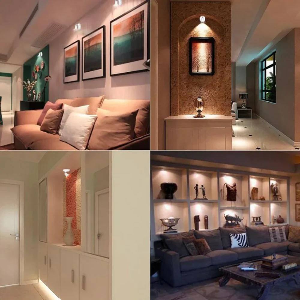 Bright Cordless LED Spotlight for Home Decor
