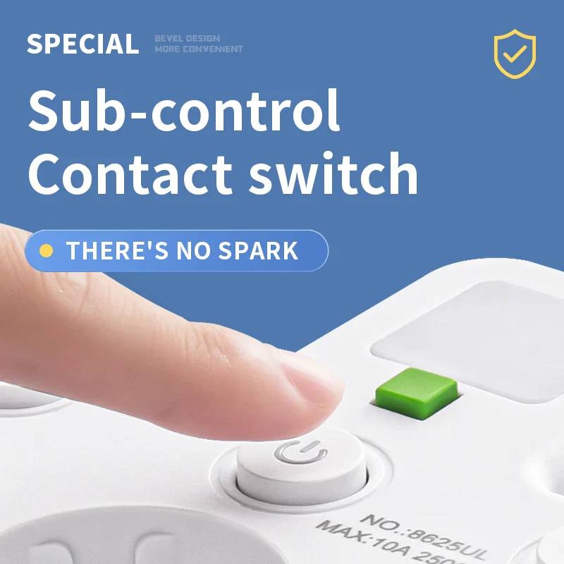 Premium Surge Protector Power Strip with USB and USB-C
