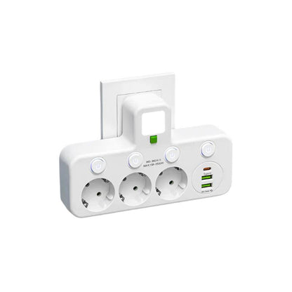 Premium Surge Protector Power Strip with USB and USB-C