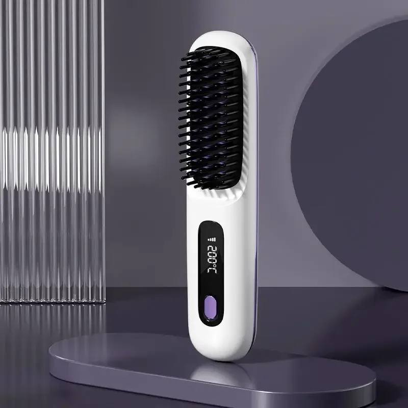 Portable Digital Hair Straightener with Adjustable Temperature