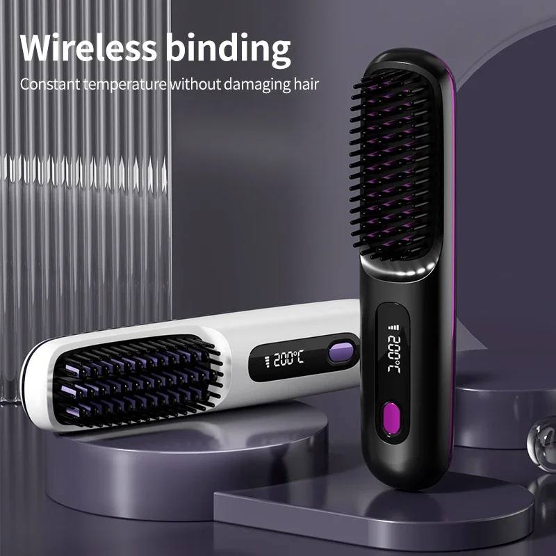 Portable Digital Hair Straightener with Adjustable Temperature