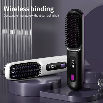 Portable Digital Hair Straightener with Adjustable Temperature
