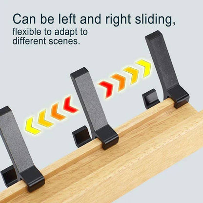 Space Saving 5 Hook Wooden Coat Rack Modern Design