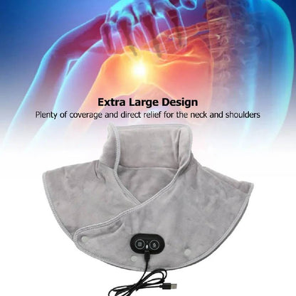 Warm Therapeutic Neck Wrap with Adjustable Heat Settings