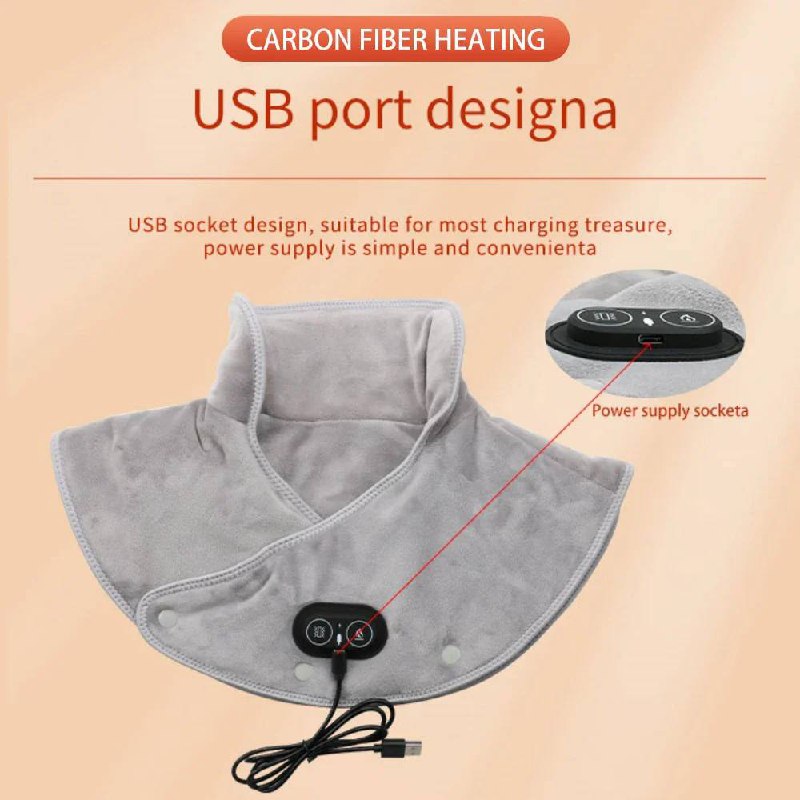 Warm Therapeutic Neck Wrap with Adjustable Heat Settings