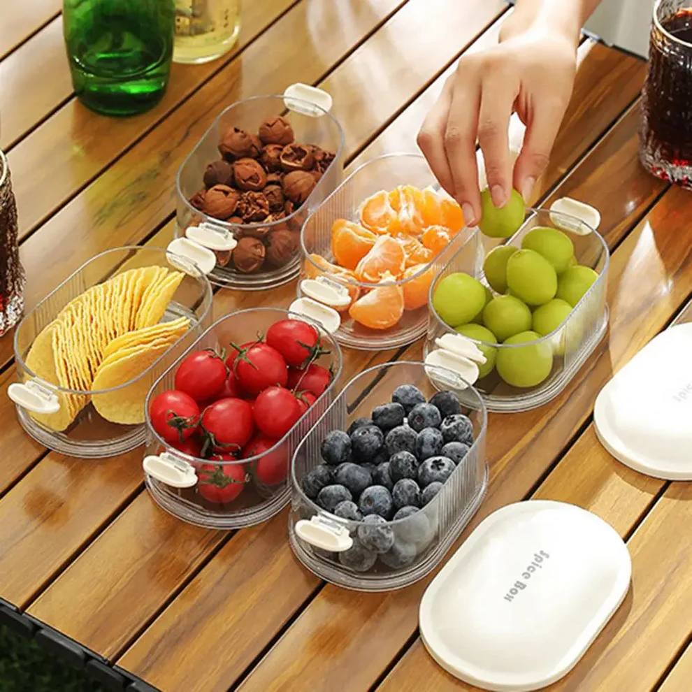 Compact Kitchen Spice Jar Containers