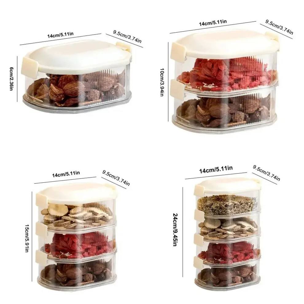 Compact Kitchen Spice Jar Containers