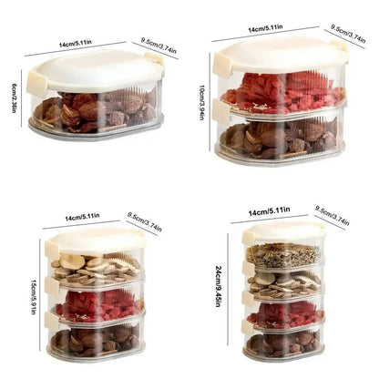 Compact Kitchen Spice Jar Containers