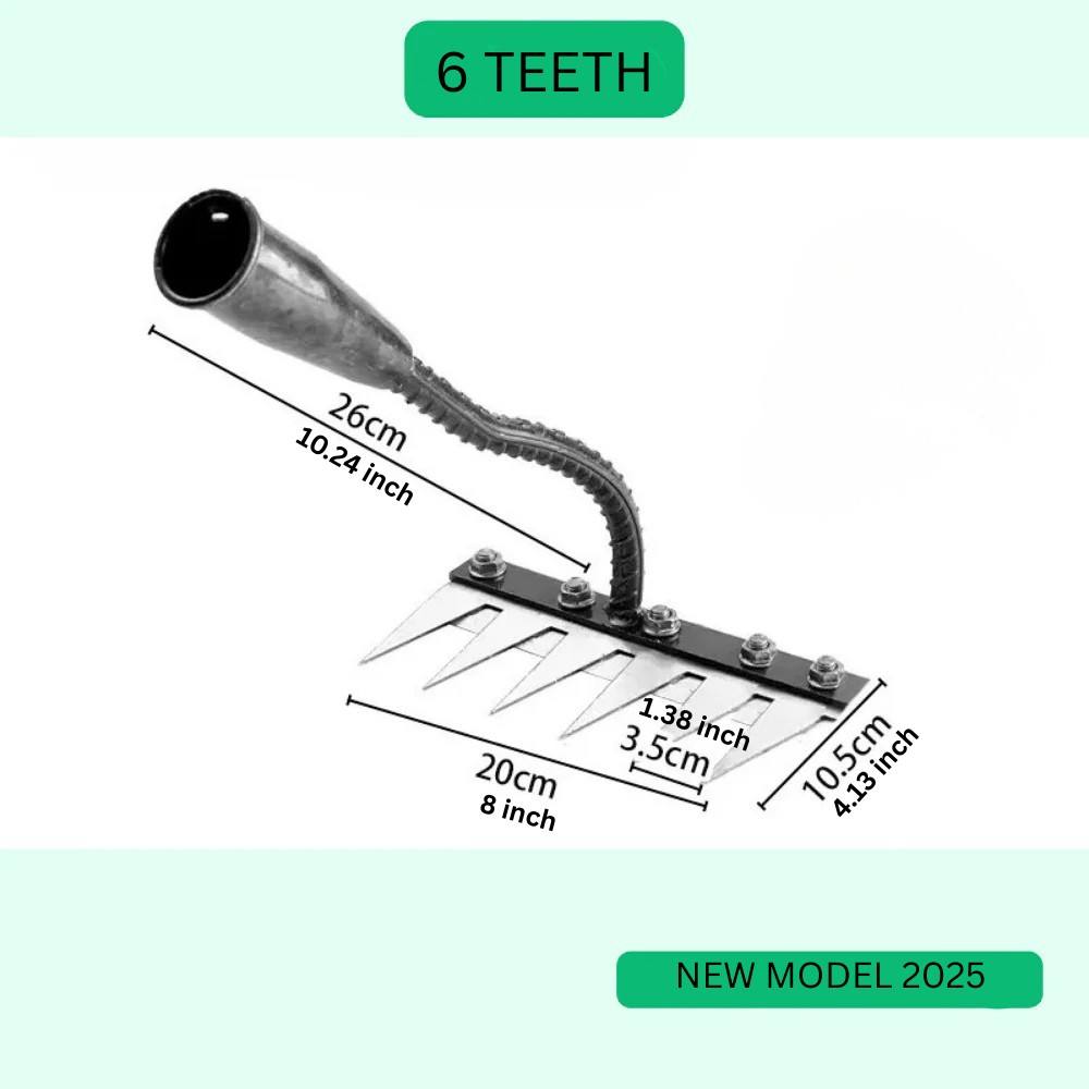 Heavy Duty Garden Rake for Weed Removal