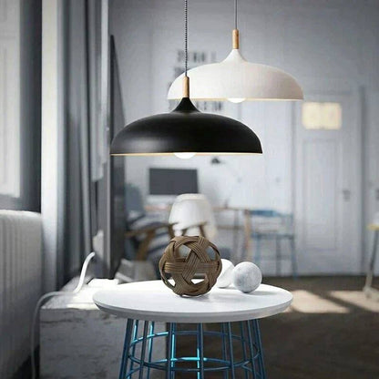 Rustic Wooden Ceiling Lamp, Natural Oak Finish