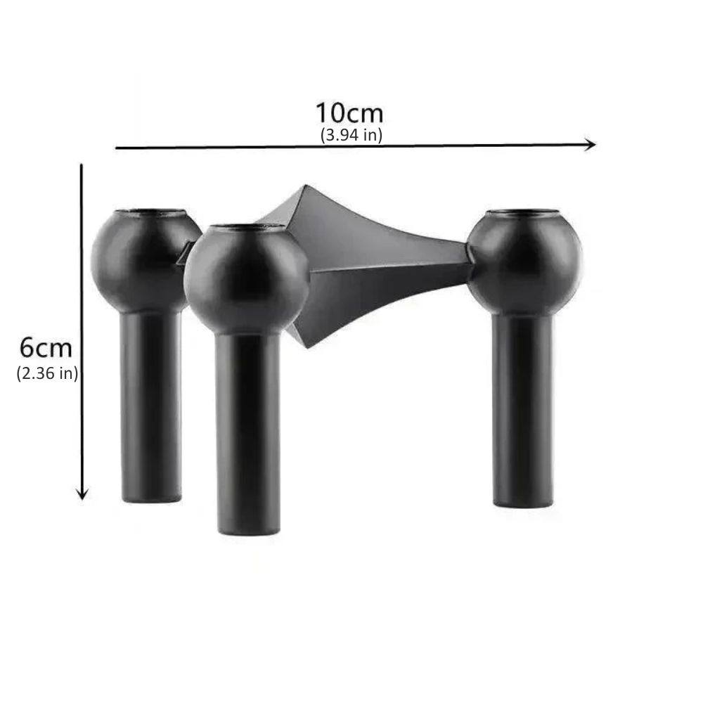 Sleek Contemporary Metal Candle Holder