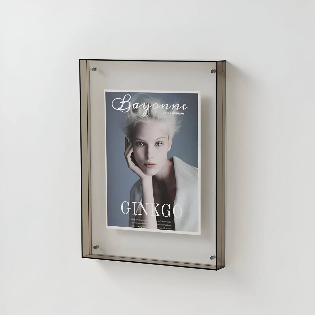 Stylish Clear Picture Frame, Acrylic Wall Decor