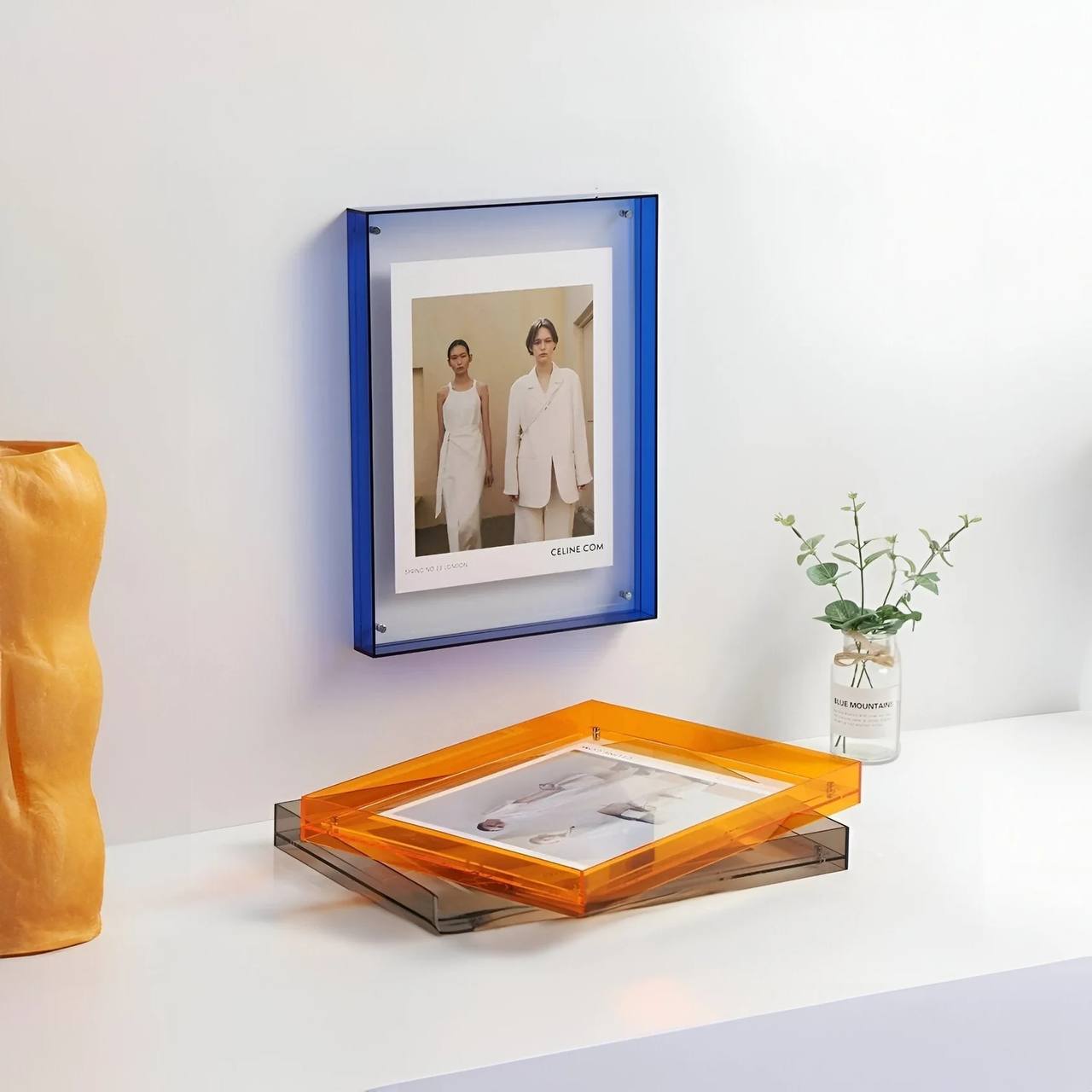 Stylish Clear Picture Frame, Acrylic Wall Decor