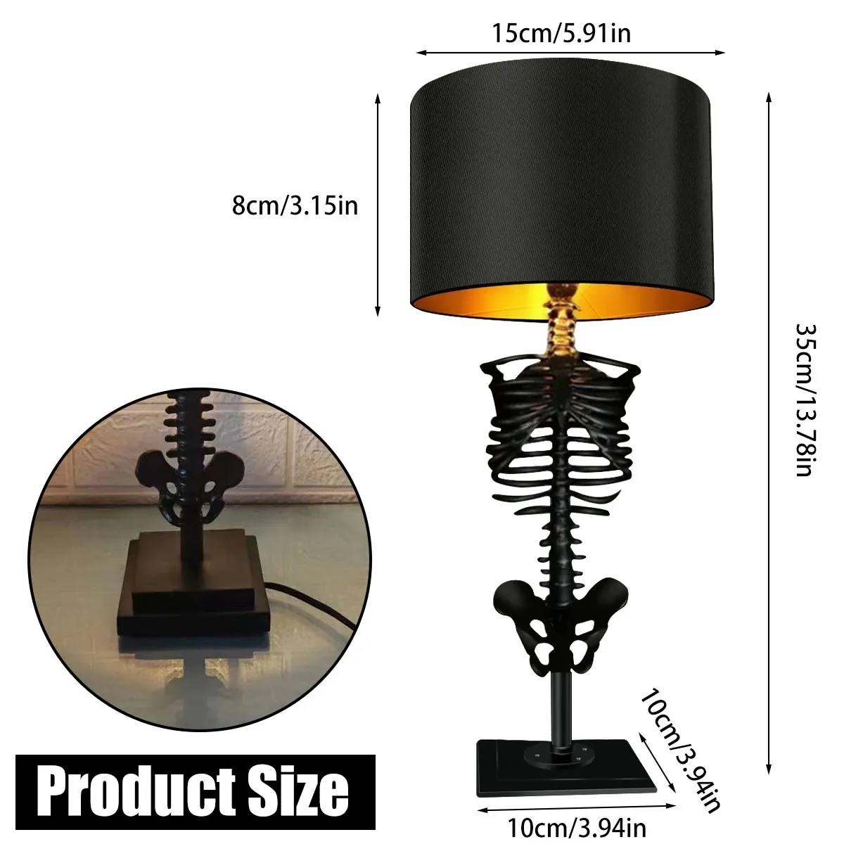 Dark Skull Desk Light, Unique Decor Lamp