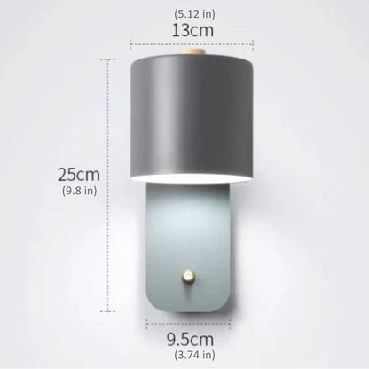 Stylish LED Bedroom Wall Light with On/Off Switch