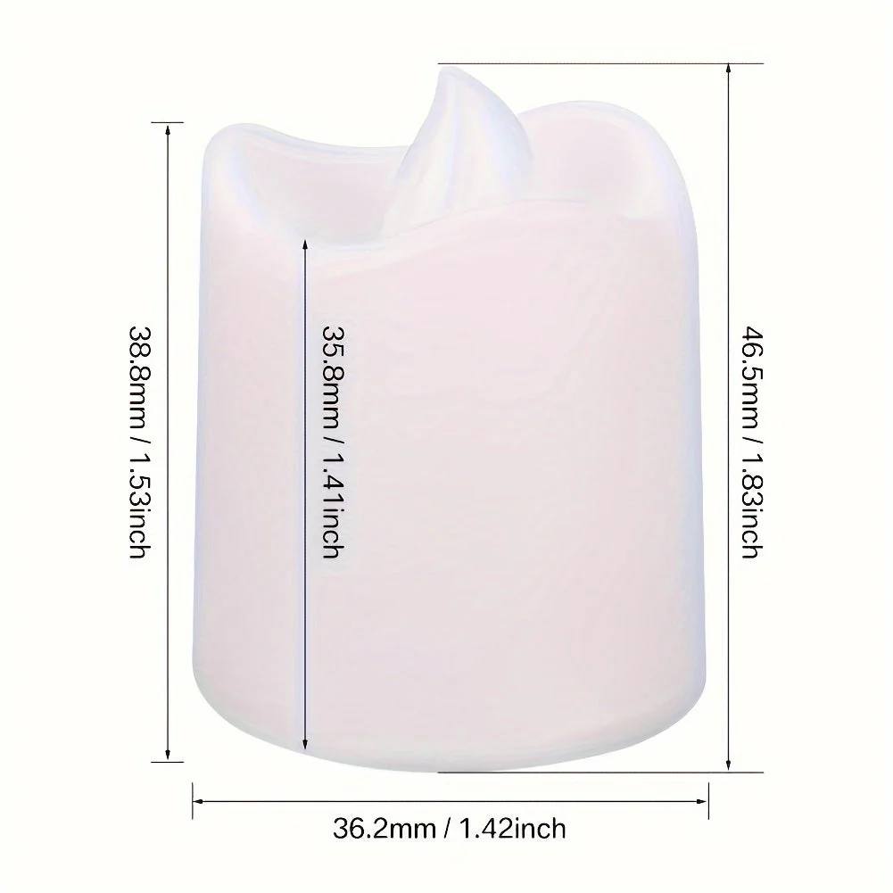 Warm White LED Tea Lights Battery Powered Candles