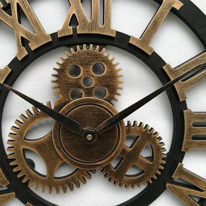 Rustic Mechanical Wall Clock with Classic Style