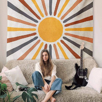 Bright Yellow Sunny Wall Hanging Decor