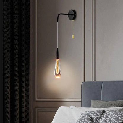 Elegant Glass Drop Wall Lamp