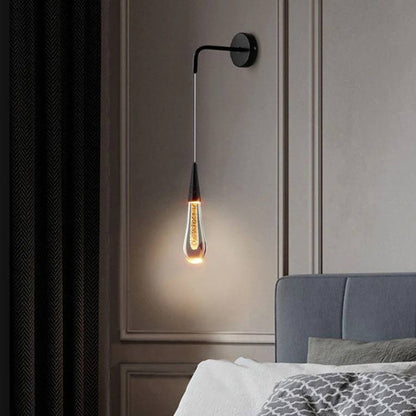 Elegant Glass Drop Wall Lamp