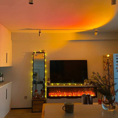 Sleek LED Floor Lamp with Ambient Glow Effect