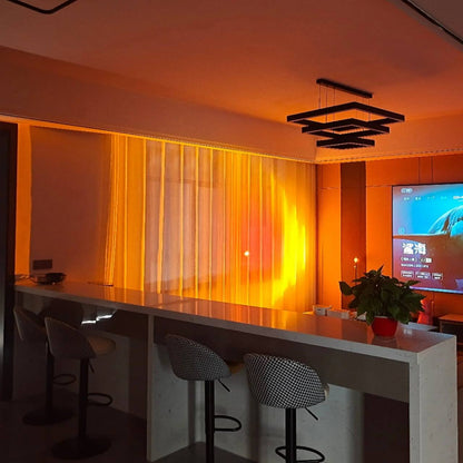 Sleek LED Floor Lamp with Ambient Glow Effect