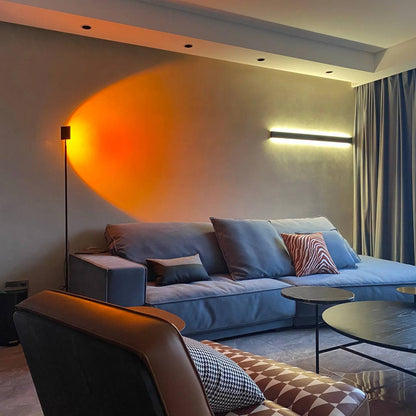 Sleek LED Floor Lamp with Ambient Glow Effect