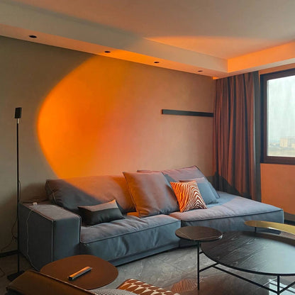 Sleek LED Floor Lamp with Ambient Glow Effect