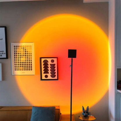 Sleek LED Floor Lamp with Ambient Glow Effect