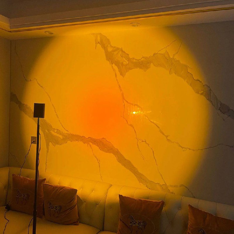 Sleek LED Floor Lamp with Ambient Glow Effect