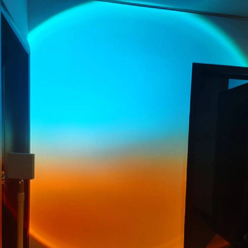 Sleek LED Floor Lamp with Ambient Glow Effect