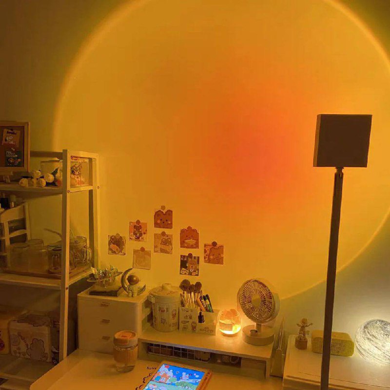 Sleek LED Floor Lamp with Ambient Glow Effect