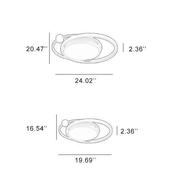 Simple LED Flush Ceiling Lamp