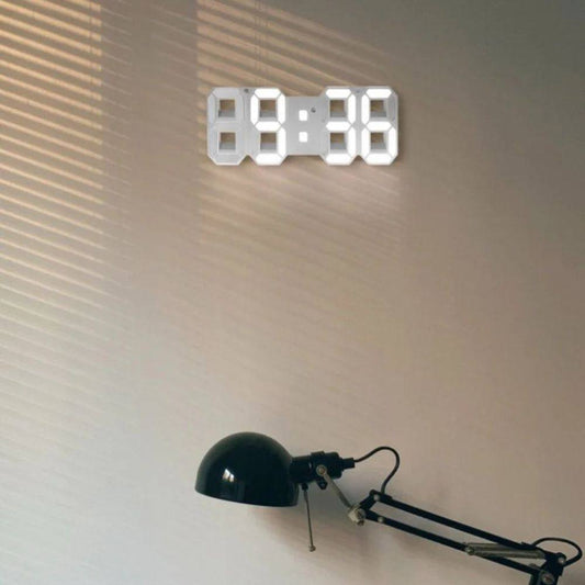 Contemporary LED Wall Clock with Adjustable Brightness - Ortekor