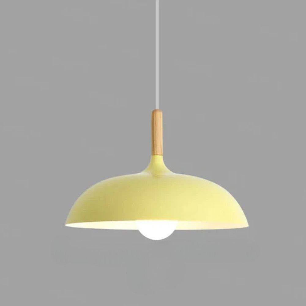 Rustic Wooden Ceiling Lamp, Natural Oak Finish