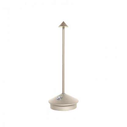 Rechargeable LED Desk Lamp with Dimmer - Cordless Aluminum Light for Patio, Dining & Bedside - 11.4 in Tall, 2700K Warm Glow, USB Powered fo