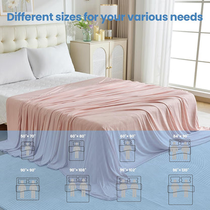 Cooling Blanket Collection | Soft Lightweight Summer Blanket for Hot Sleepers | Ideal for Night Sweats on Bed or Couch