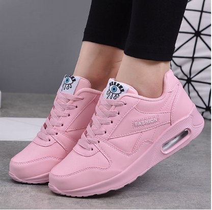 Women's Cushioned Athletic Sneakers – Lightweight Breathable Running Shoes with Air Sole & Anti-Slip Grip for Walking, Gym, Jogging