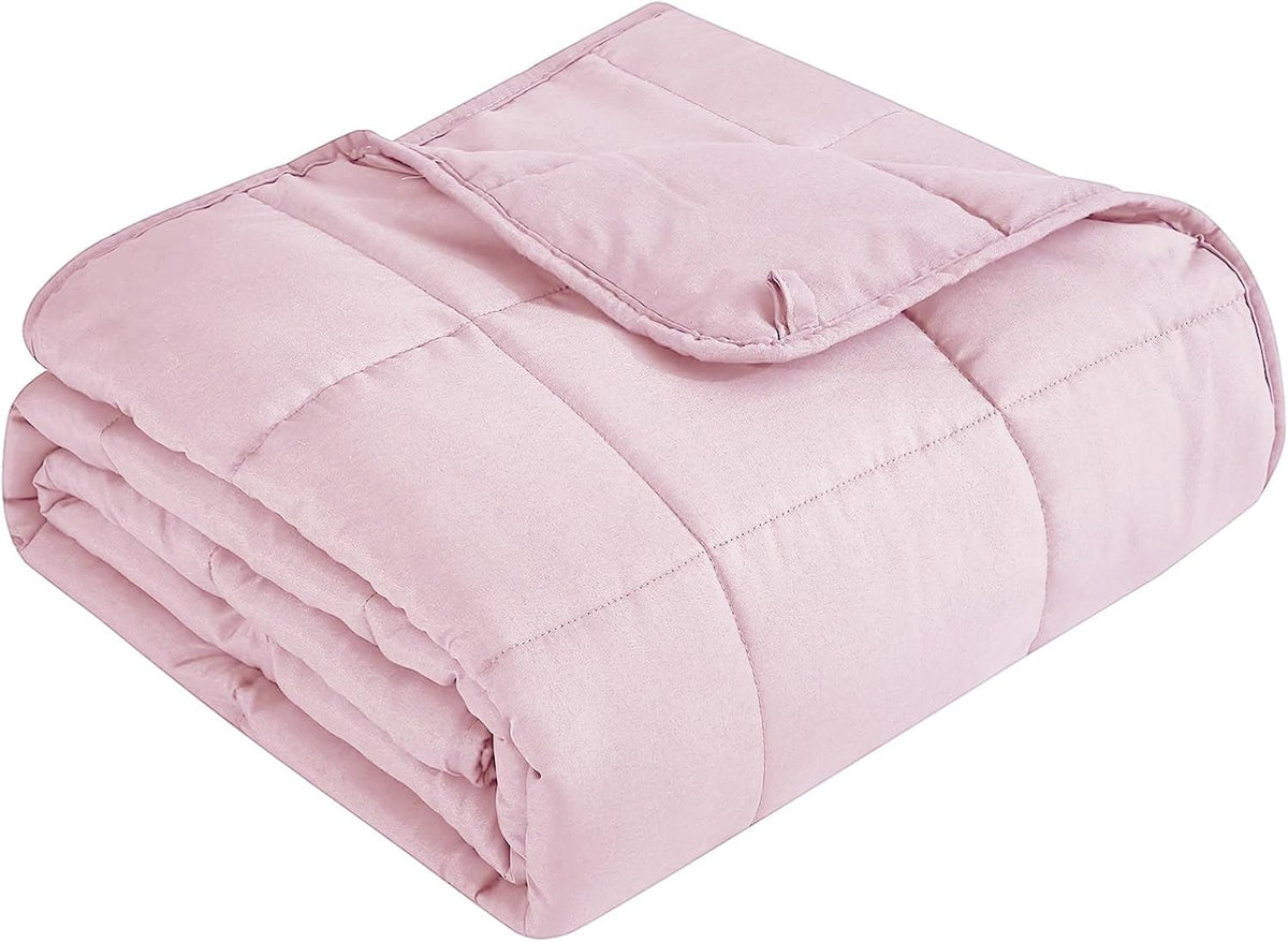 Cozy Comfort | Weighted Blanket with Cooling Microfiber | All-Season Softness for Ultimate Relaxation