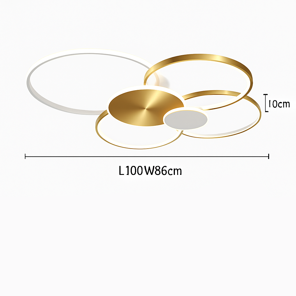 Dimmable LED Flush Mount Ceiling Light with Remote Control - Ultra-Slim Aluminum Design for Bedroom, Living Room & Kitchen