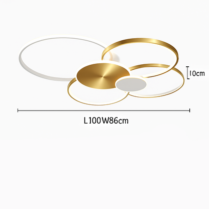 Dimmable LED Flush Mount Ceiling Light with Remote Control - Ultra-Slim Aluminum Design for Bedroom, Living Room & Kitchen
