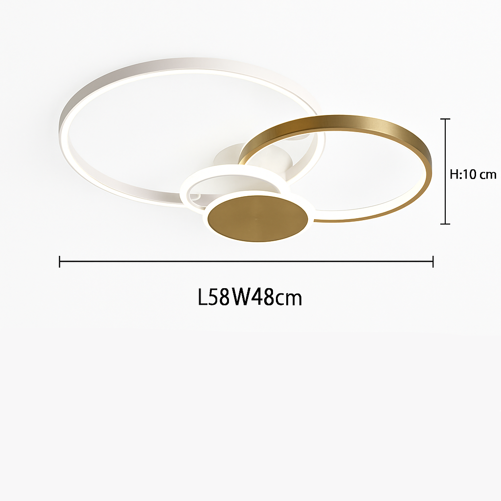 Dimmable LED Flush Mount Ceiling Light with Remote Control - Ultra-Slim Aluminum Design for Bedroom, Living Room & Kitchen